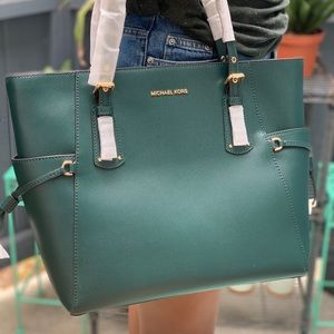 Michael Kors Voyager Crossgrain Leather Tote -NEW!